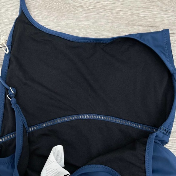 NWT - PACSUN Rhythm My Scoop One Piece Swimsuit Bathing Suit Sea Blue - Size 6 - Picture 12 of 12